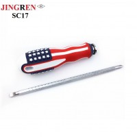 Dual-purpose telescopic screwdriver  American flag screwdriver cross screwdriver