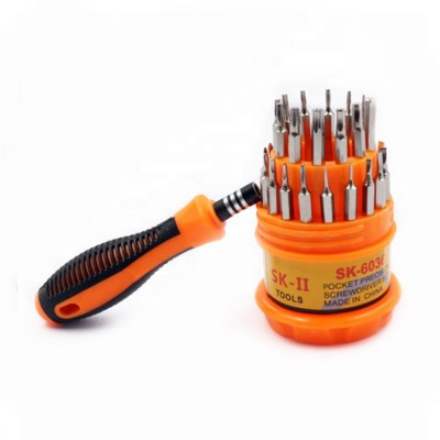 online hot sale bit set magnetic repair tool 31 in 1 precision handle screwdriver